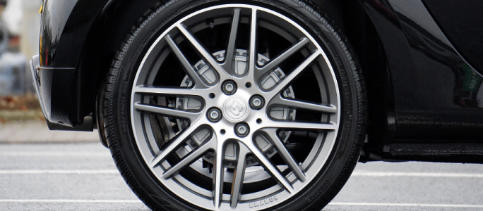 Spray painting of aluminum rims