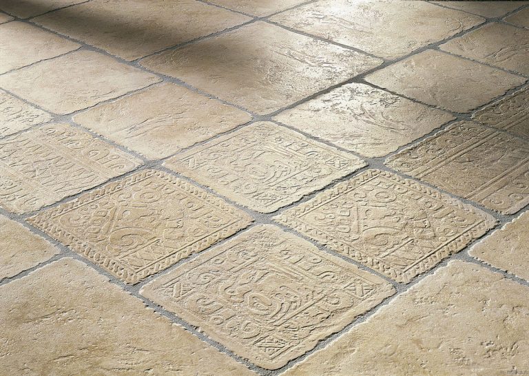 Installation of floor tiles