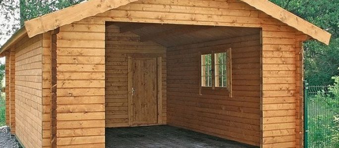 Prefab wooden garages