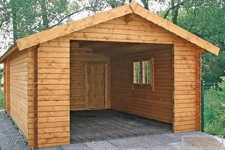 Prefab wooden garages
