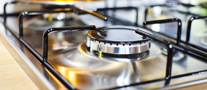 Installation of a gas stove