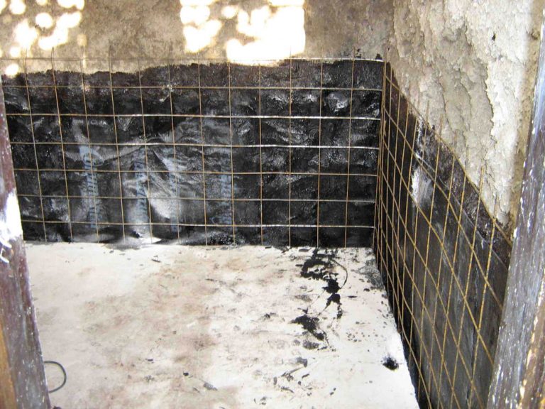 Waterproofing of the wall