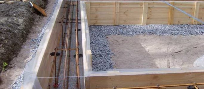 Construction of the foundation