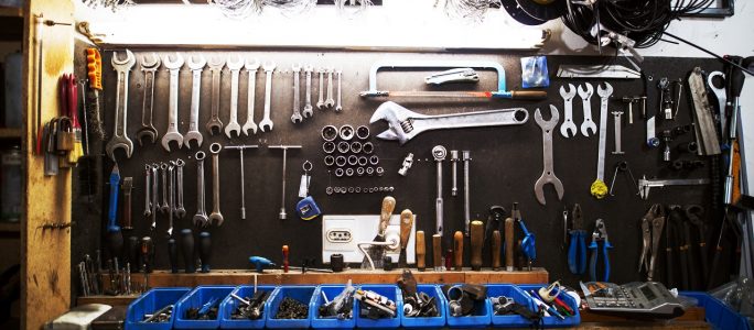 Workshop in the garage