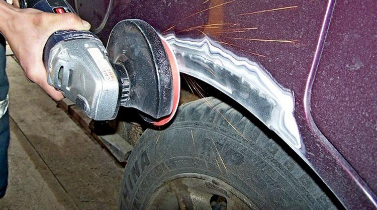 Removing rust from fenders