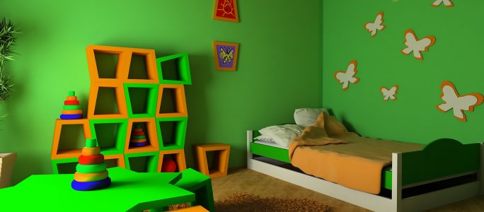 Painting the children’s room